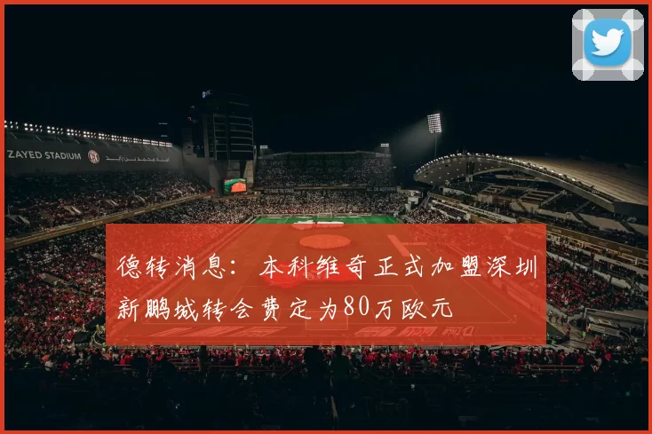 德转消息：本科维奇正式加盟深圳新鹏城转会费定为80万欧元